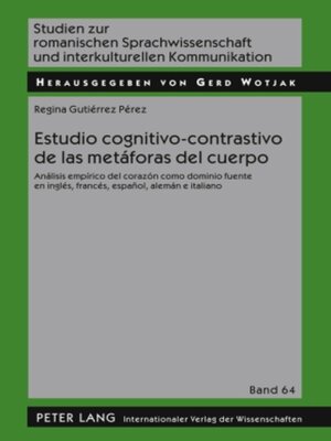 cover image of Estudio cognitivo-contrastivo de las metáforas del cuerpo